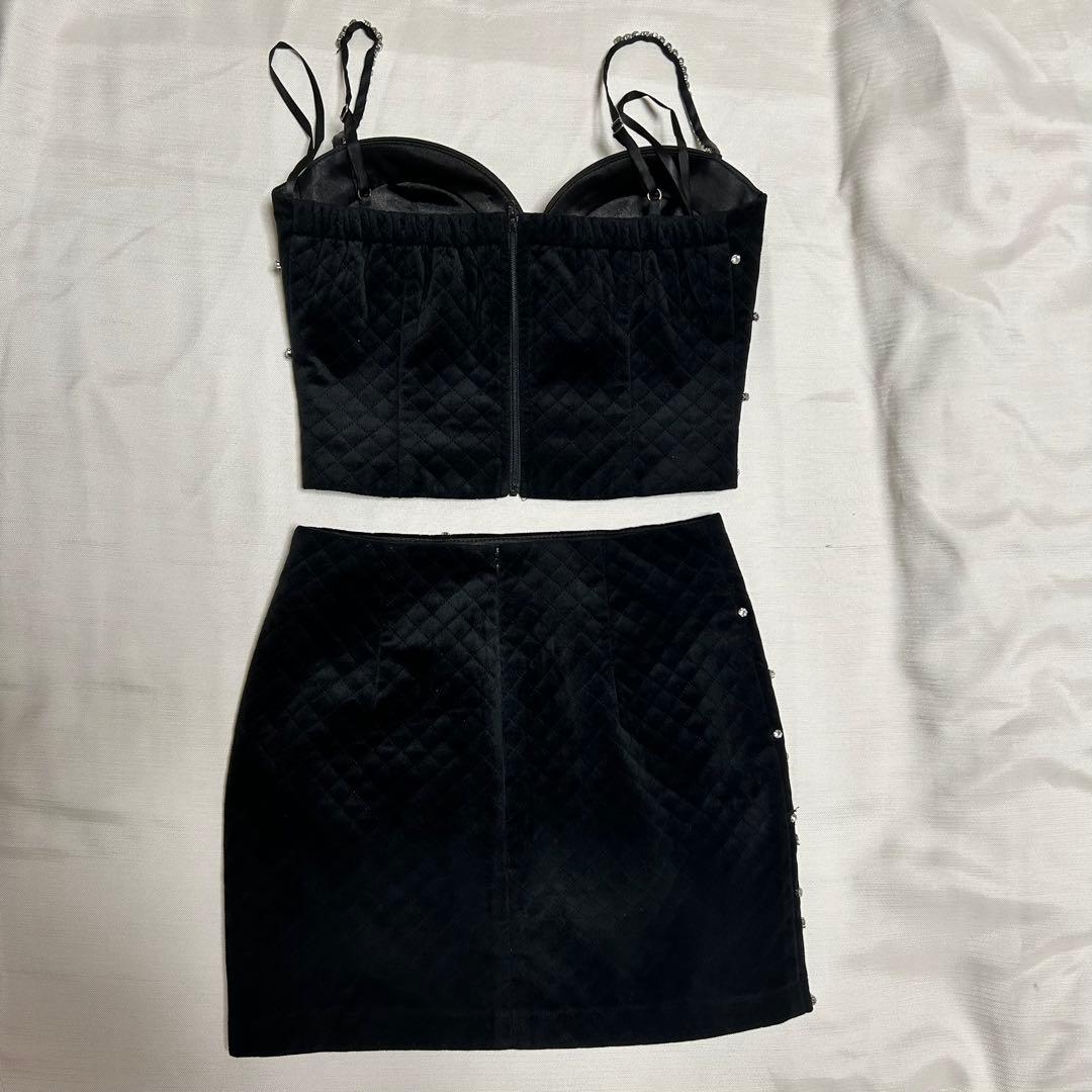 ⛄️ROBE de FLEURS ビジュー付きドレス　glossy sugar