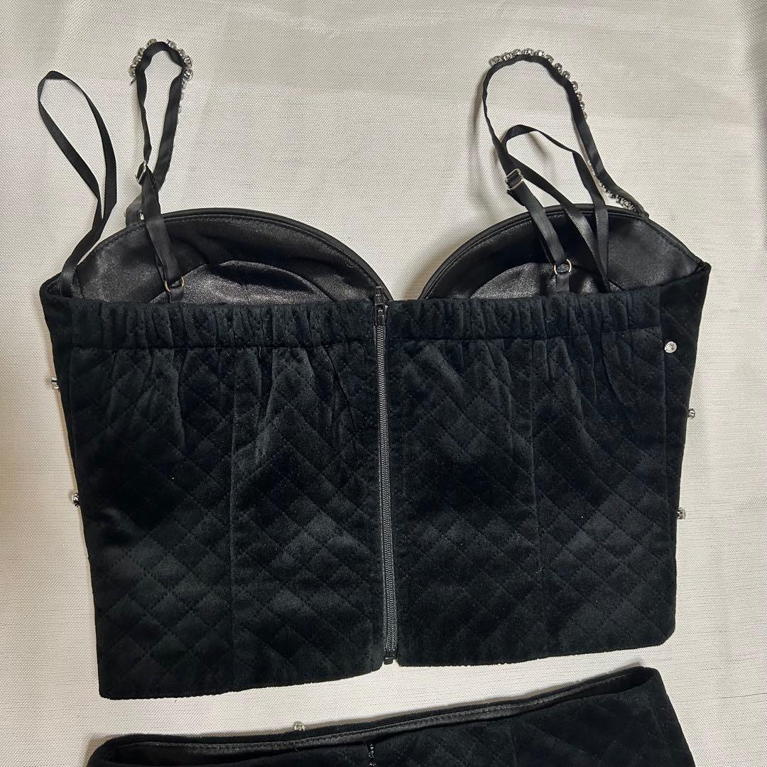 ⛄️ROBE de FLEURS ビジュー付きドレス　glossy sugar