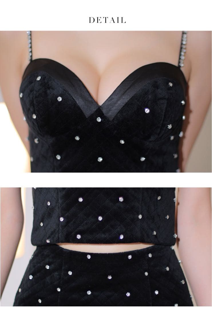 ⛄️ROBE de FLEURS ビジュー付きドレス　glossy sugar