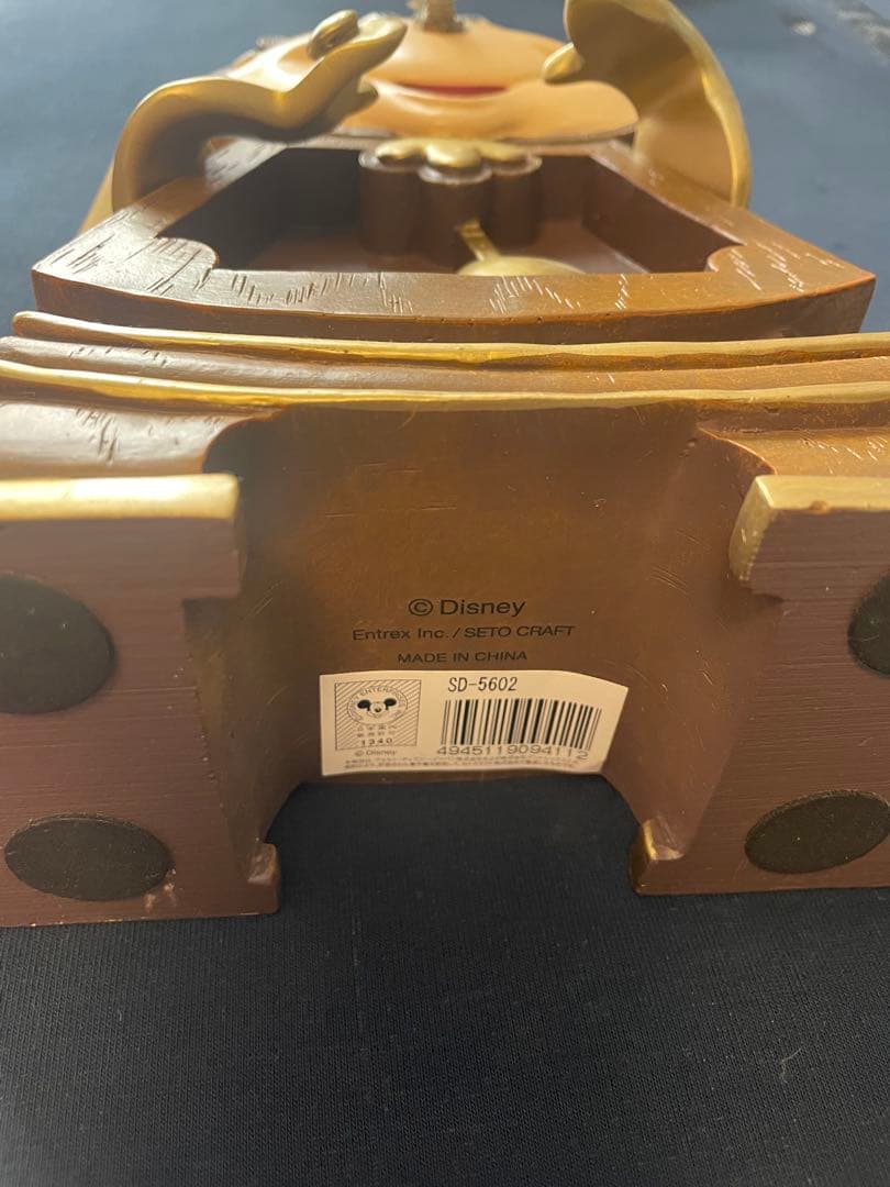 ディズニー　美女と野獣　コグスワース　置き時計