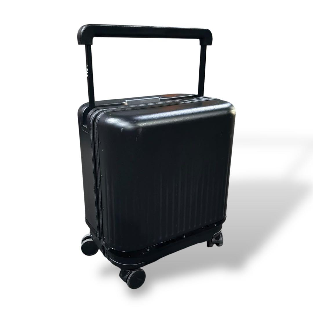 VELO 伸縮キャリーカート／容量調整可・4輪キャスター・ブラック