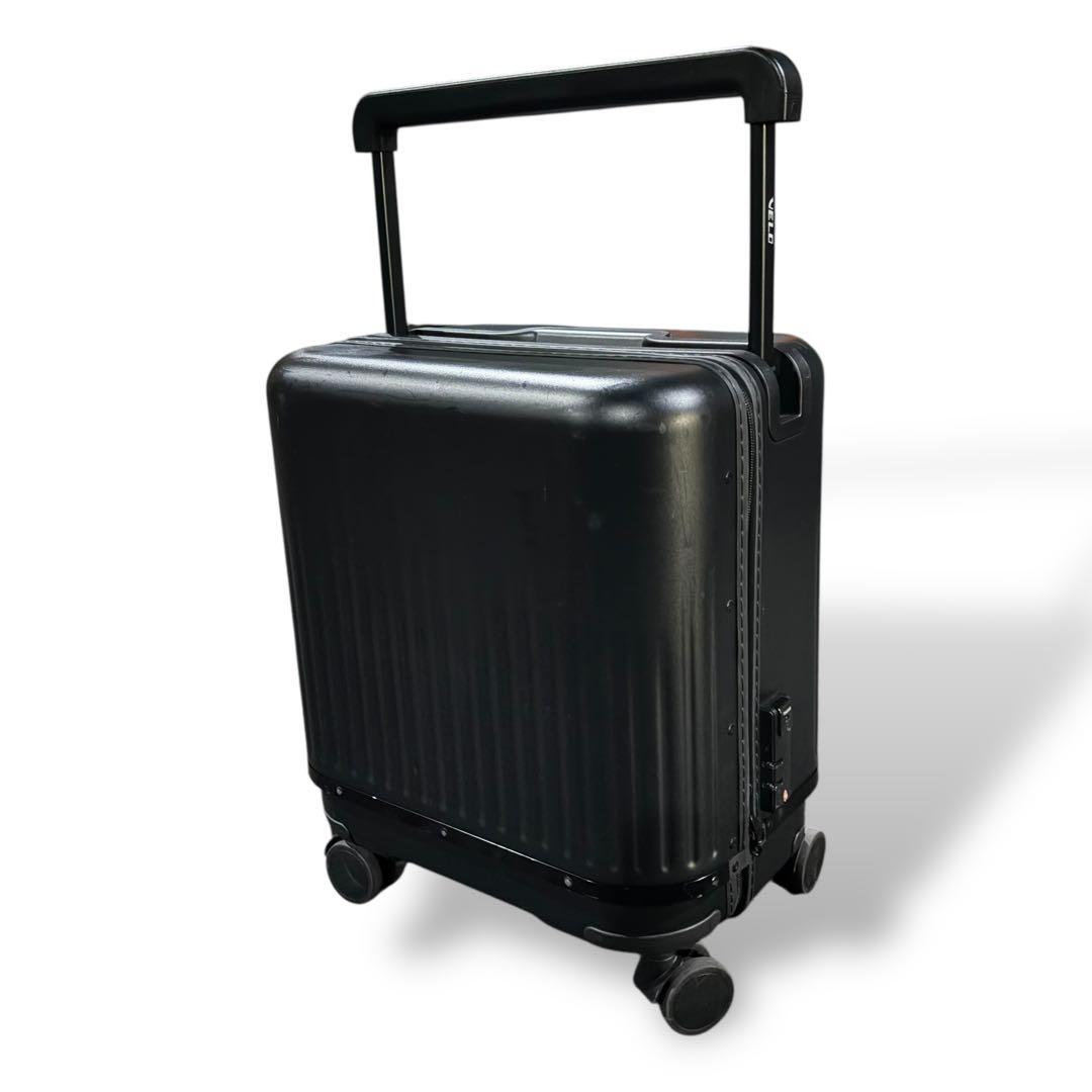 VELO 伸縮キャリーカート／容量調整可・4輪キャスター・ブラック