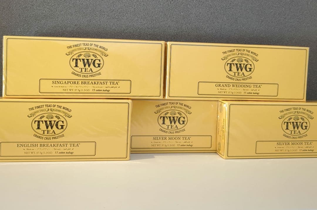 新品未開封　TWG 紅茶4種類セット五箱（各15　cotton teabags）