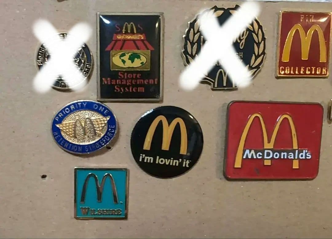 ヴィンテージピンズ13個セット　マクドナルド／ピンバッジ・マック