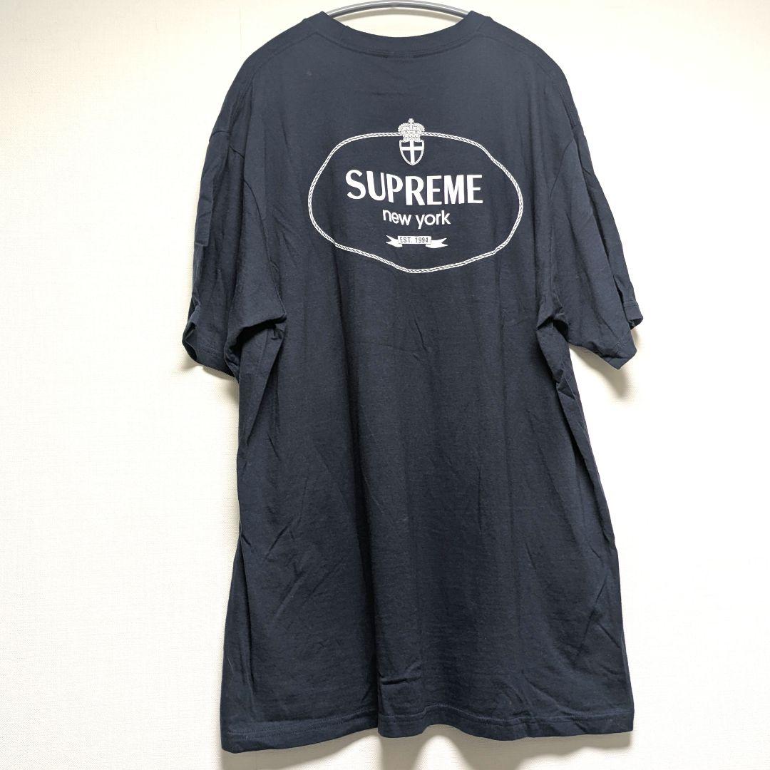 シュプリームSupreme Crest Tee　ネイビーXL