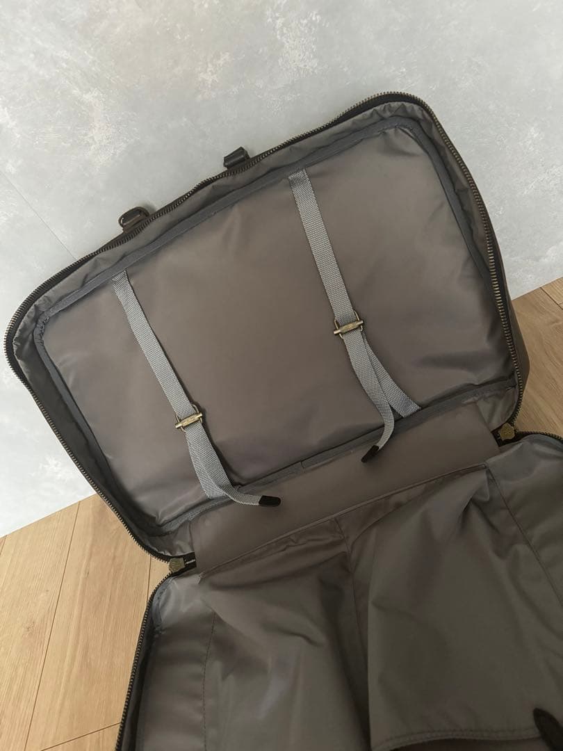 フェリージfelisi オーバーナイトバッグ フルレザーブラックｘグレー