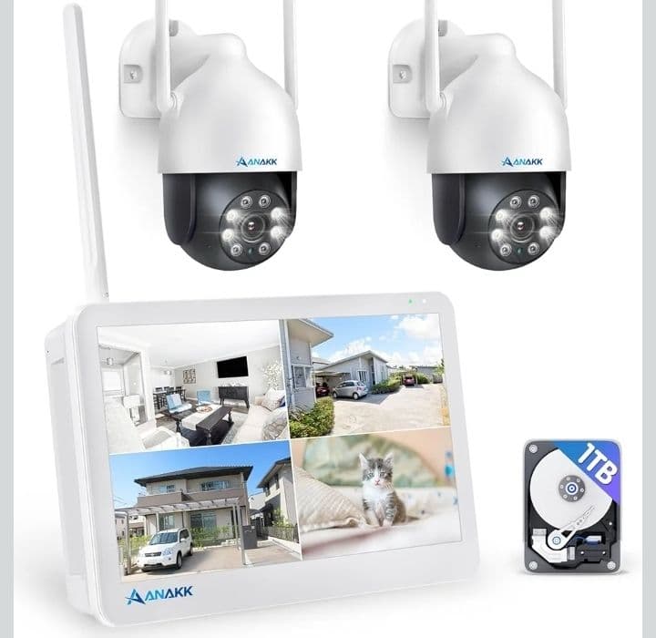 最安値★新品未使用　防犯カメラ 監視カメラ モニター付き 2台セット