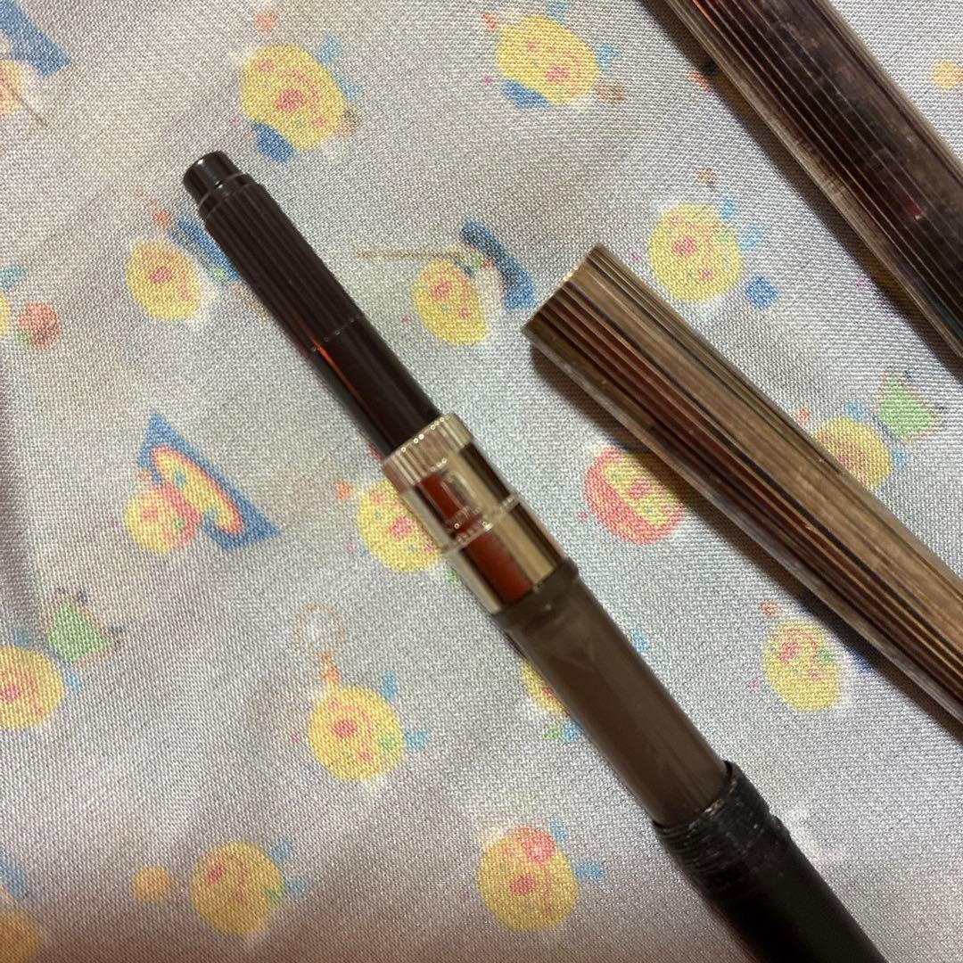 ダンヒル　シルバー dunhill ストライプ模様 万年筆