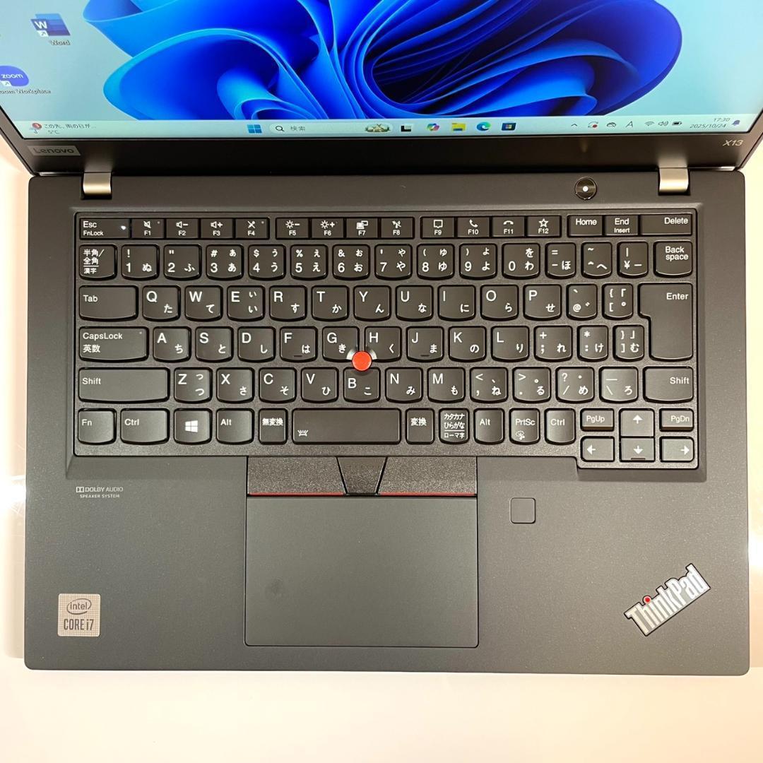 ★美品★ 第10世代Corei7 SSD512GB ThinkPad F80