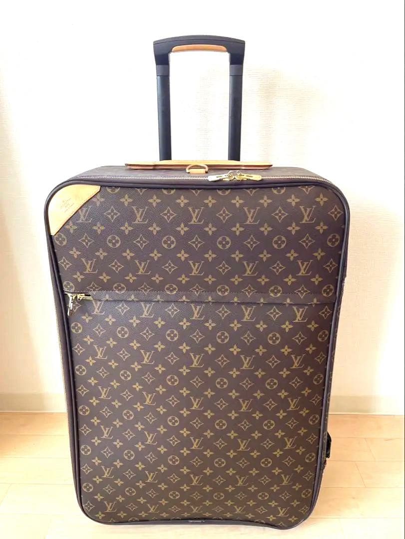 ルイヴィトン　ペガス65 キャリーケース　ビンテージ　モノグラム　オブジェ