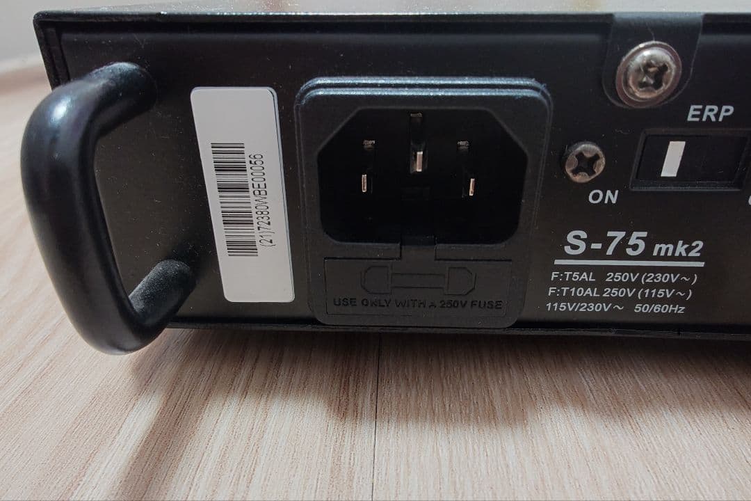 ドイツ製パワーアンプ thomann S-75mk2 説明書 箱付き