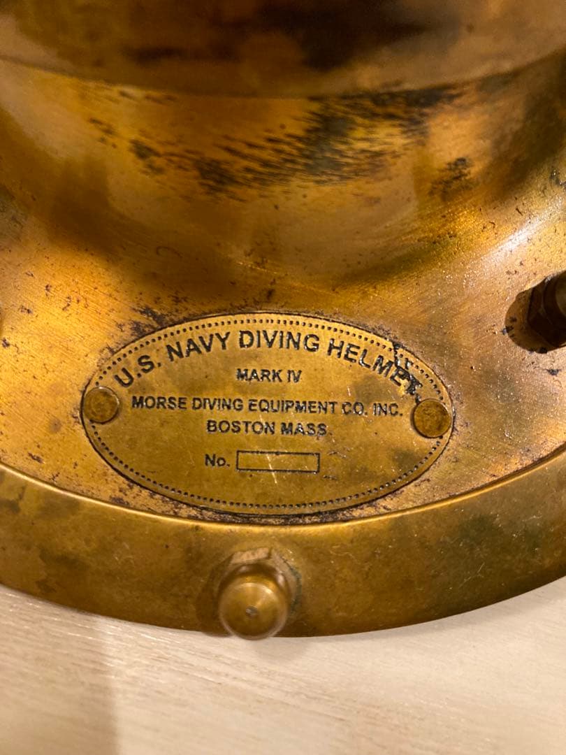 U.S. Navy Diving Helmet Mark IV 潜水オブジェ