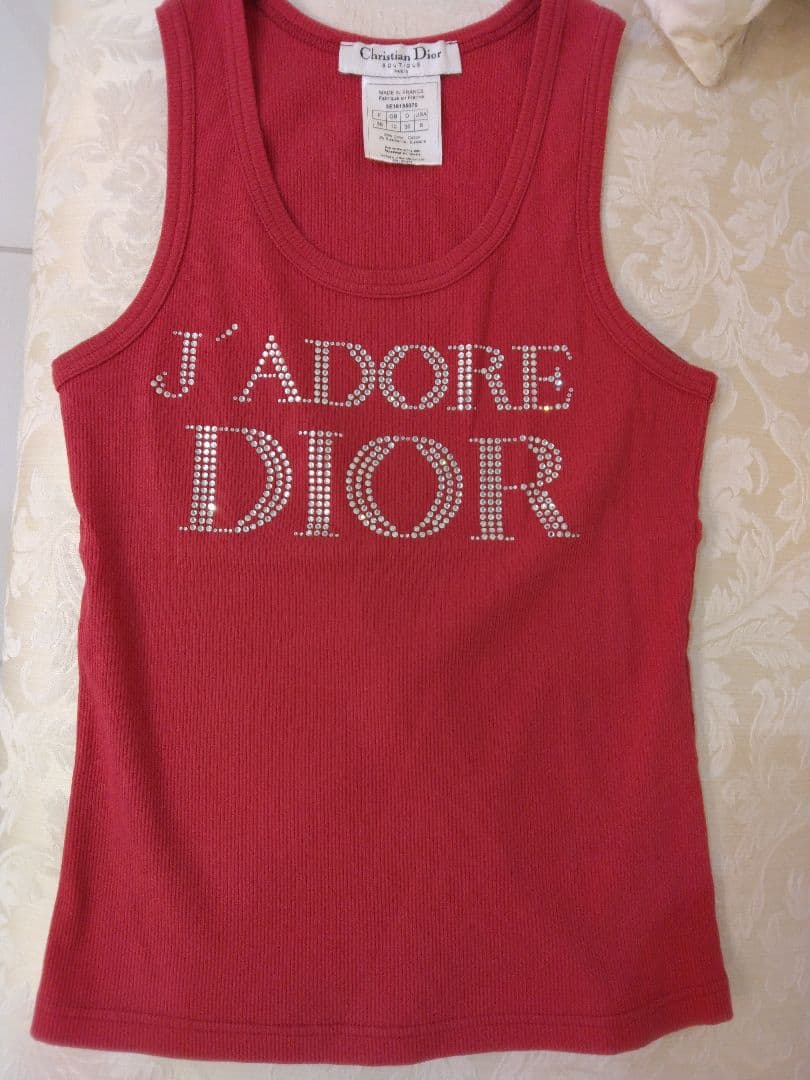 Ｄｉｏｒ タンクトップ スワロフスキー ロゴ