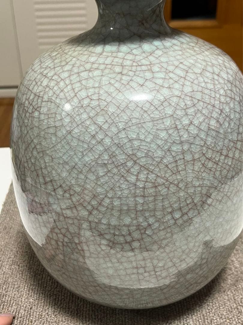 中国美術 清代哥釉 陶磁器 伝統工芸品 美術品 置物 唐物