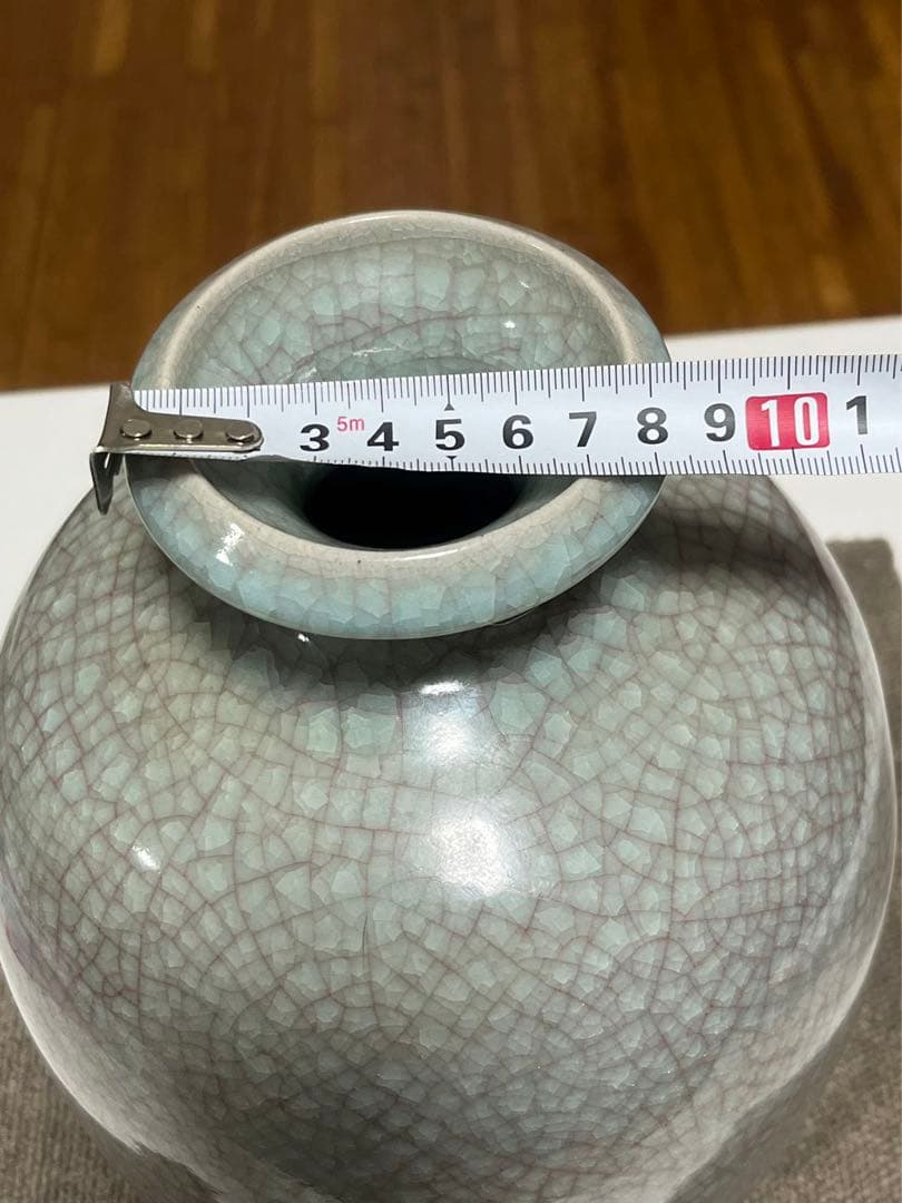 中国美術 清代哥釉 陶磁器 伝統工芸品 美術品 置物 唐物