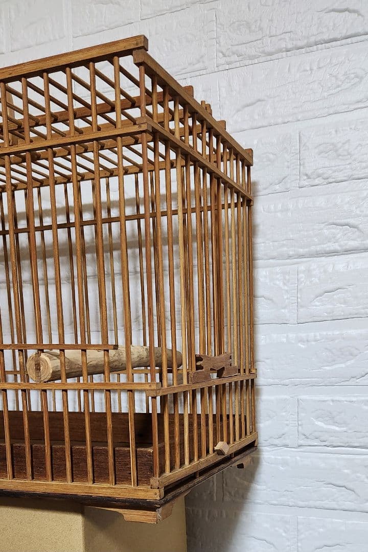 ◯～か ☆竹製☆ 持ち手付き 手作り鳥かご