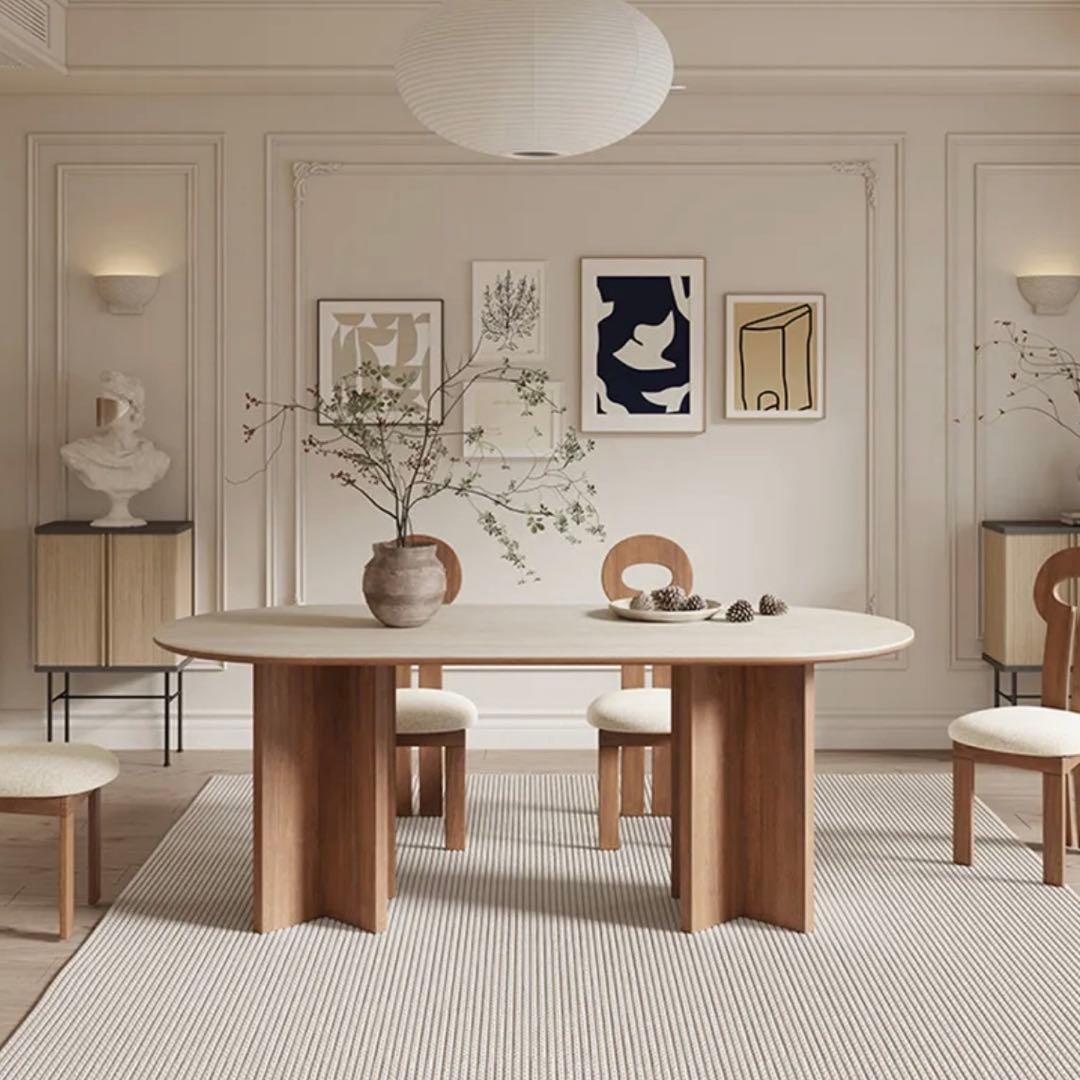 モダン楕円形ダイニングテーブル