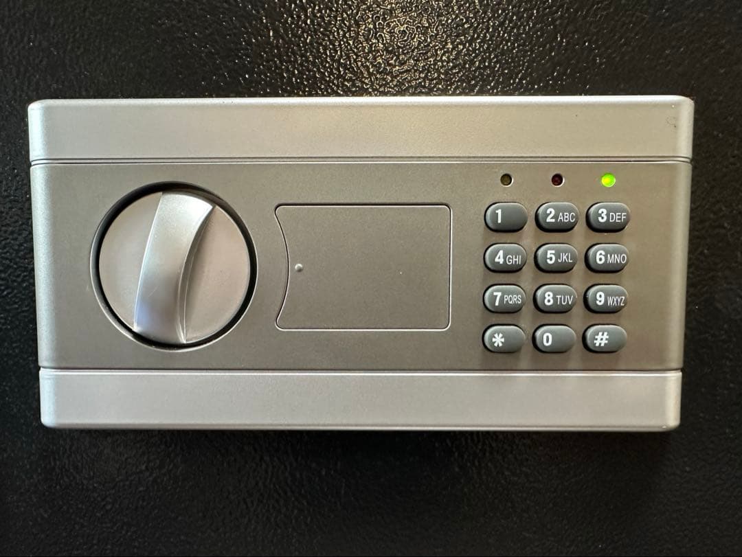 テンキーロック金庫 ブラック セーフティボックス シリンダー錠