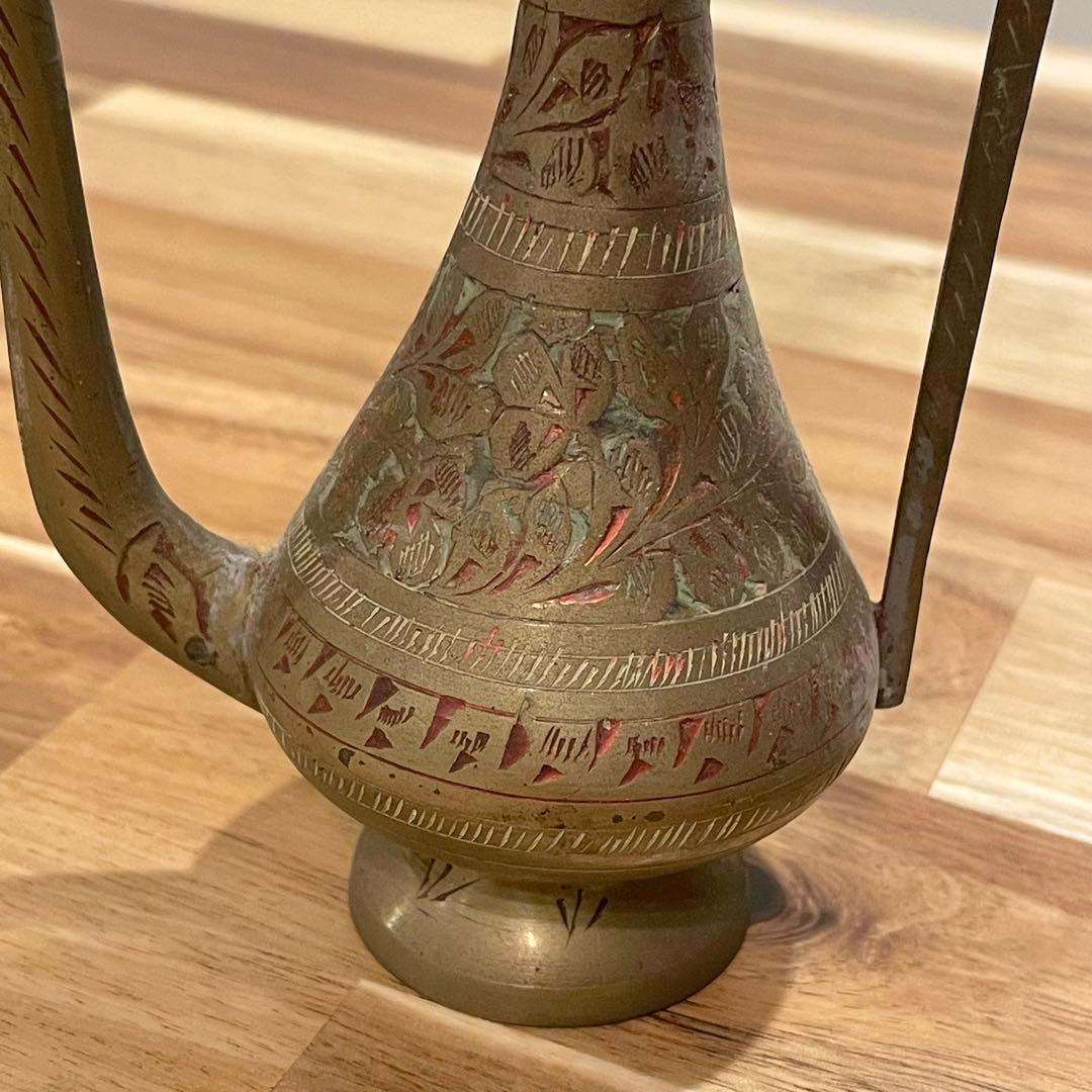 【激レア】アンティーク 真鍮製ポット 中東スタイル
