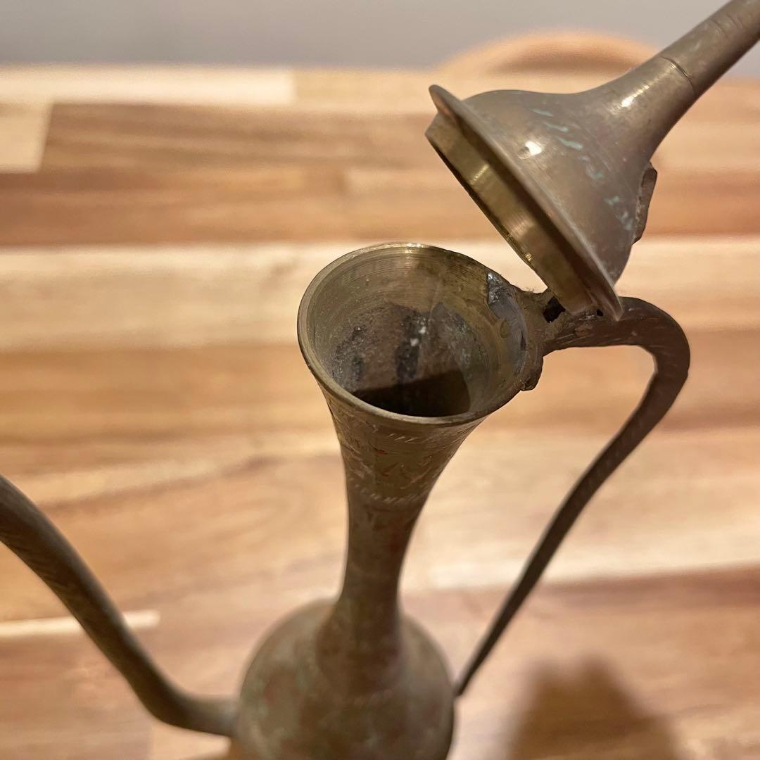 【激レア】アンティーク 真鍮製ポット 中東スタイル