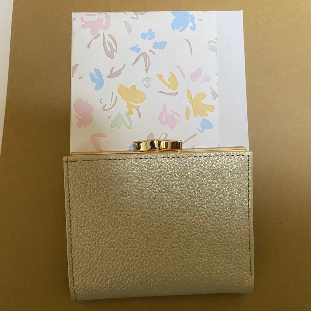 10日のみ値下げ‼️皇居財布　がま口　ゴールド