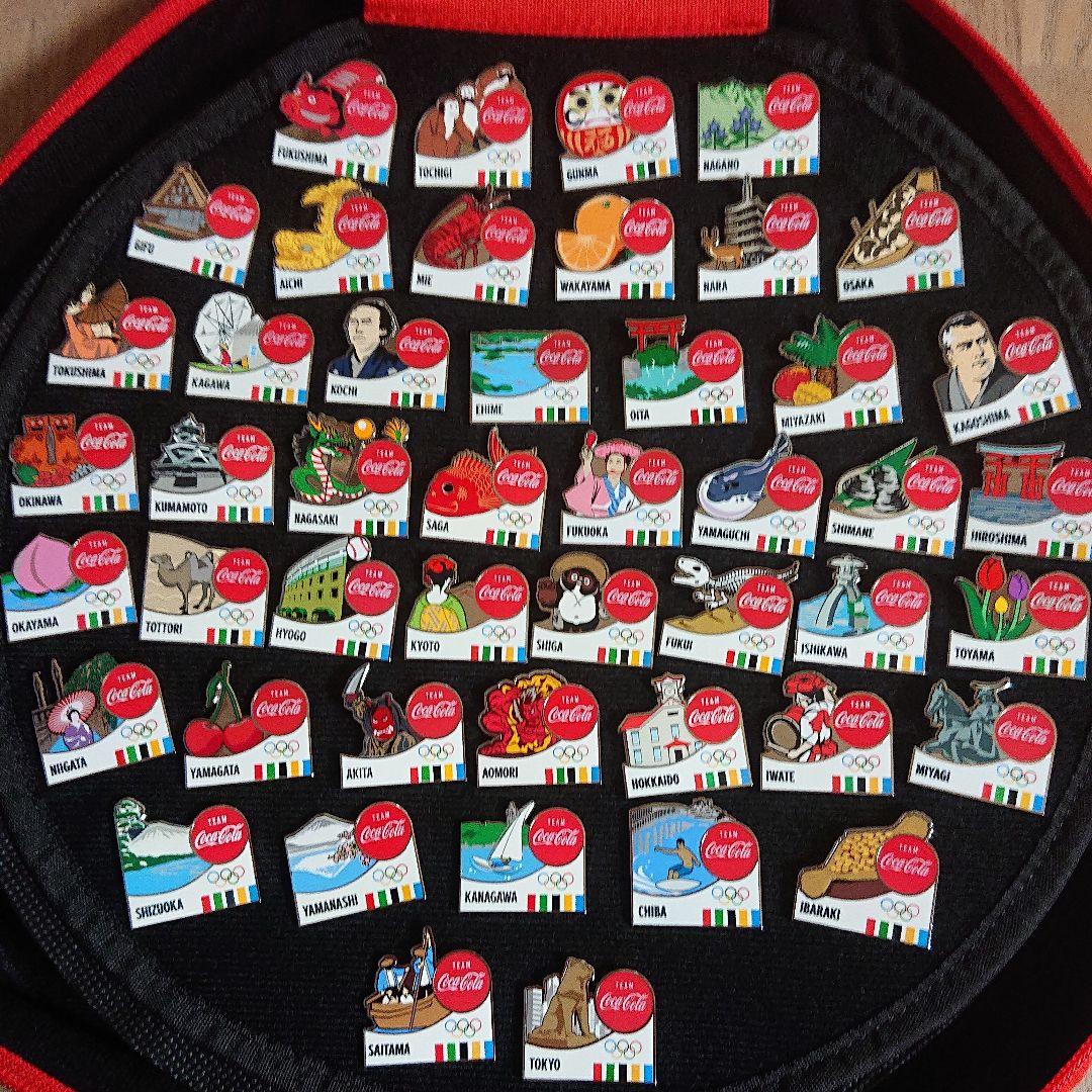 コカ・コーラ オリンピック 都道府県ピン コンプリートセット 非売品