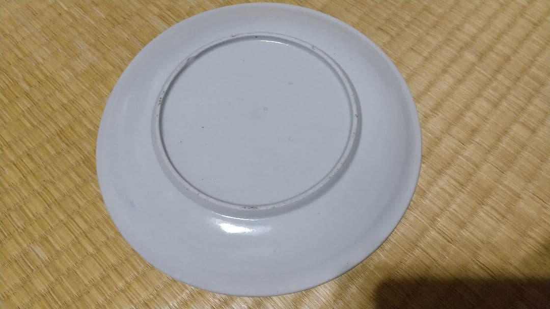 古伊万里 ?唐草紋　７寸皿　江戸中期　無傷