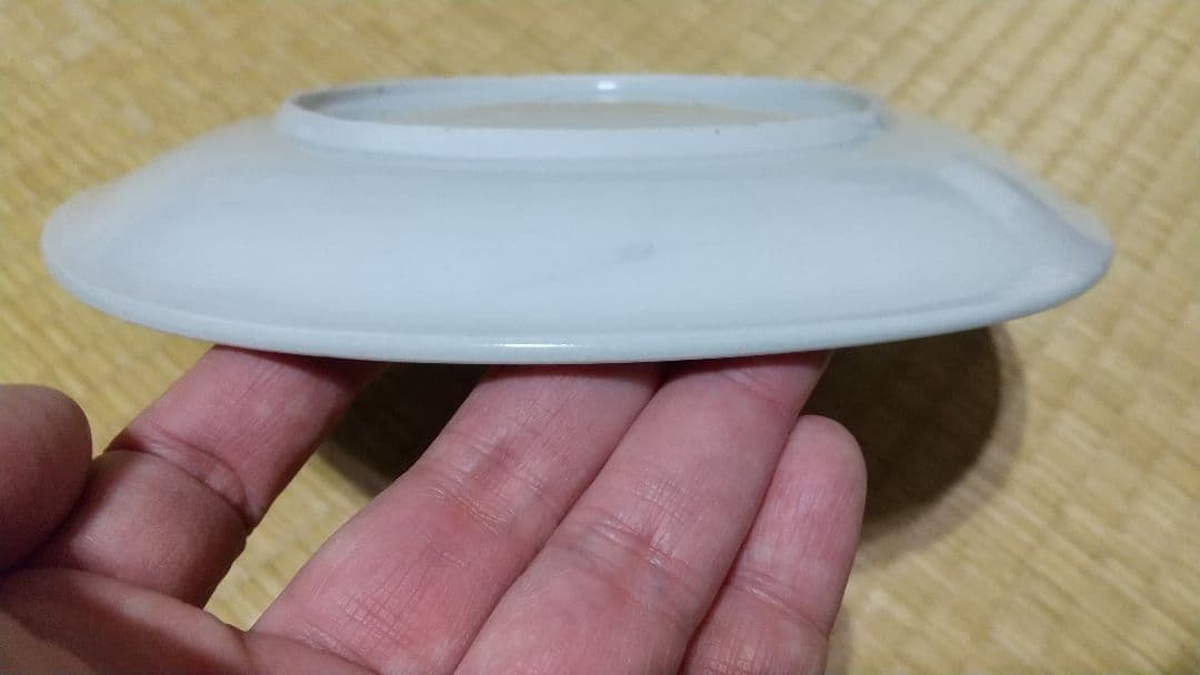 古伊万里 ?唐草紋　７寸皿　江戸中期　無傷