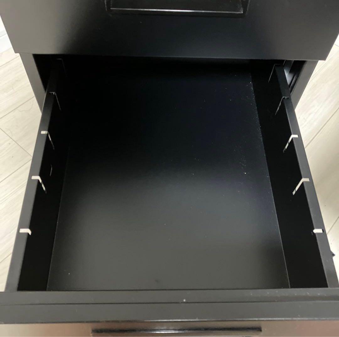 送料込み キャビネット　カグクロ　ワゴン　スリム　スモール　ブラック