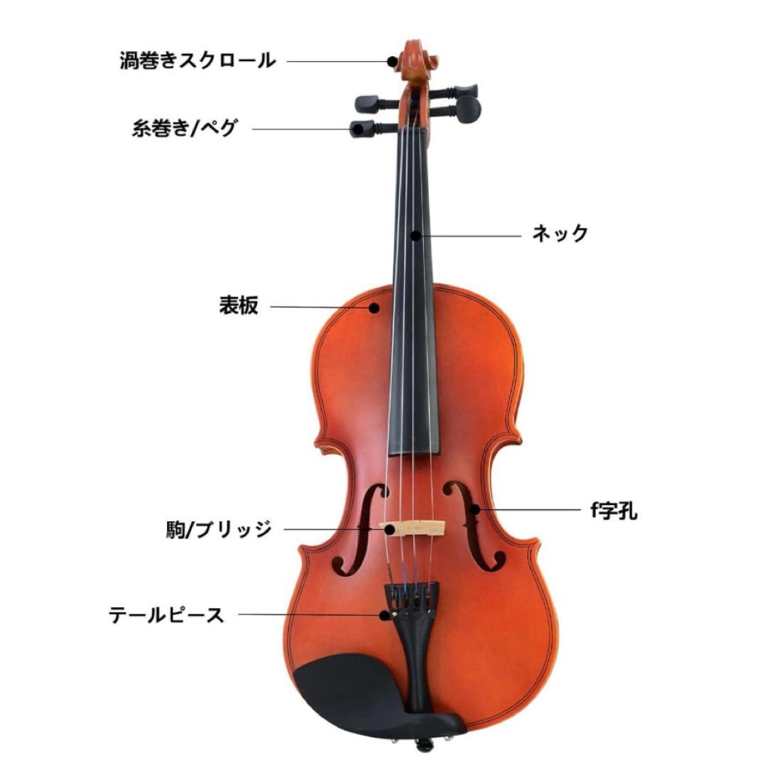 【新品】バイオリン 初心者セット ケース付き 4/4