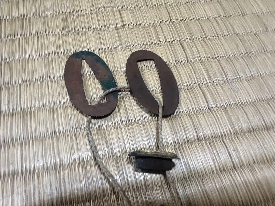 【O-1338】鍔 刀 日本刀 武具 時代物 戦国