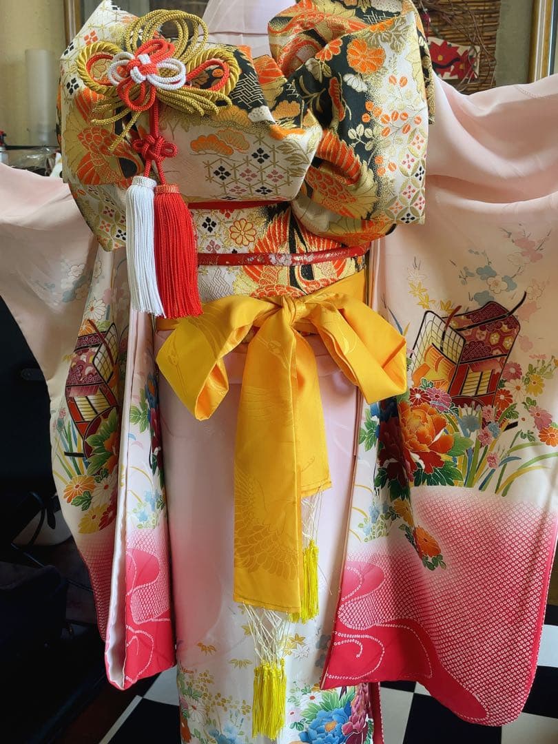 七五三7歳御所車草花文フルセット