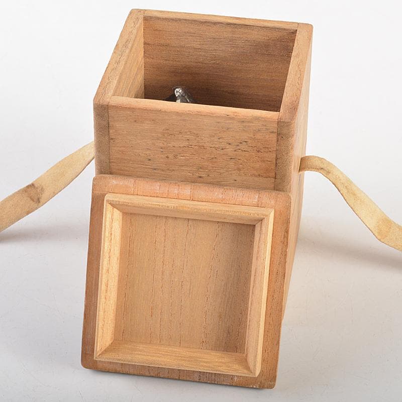 中国　天然木　瘤木　漢詩文　オブジェ　置物　時代箱付　M　R7432