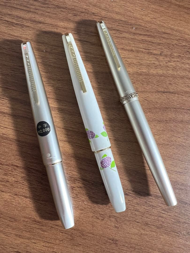 プラチナ　万年筆　18k