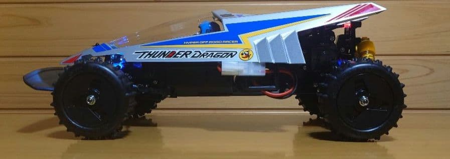 タミヤ電動RCカーNo.158サンダードラゴンLEDライト付プロポ…完成品セット