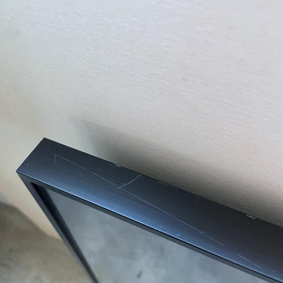 【廃番】アルミ額縁　全紙　ギャラリー　コニカミノルタ　黒＋白マットのオマケ付き