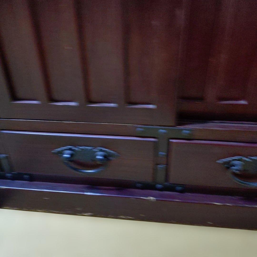 民芸調家具 階段箪笥　右上がり