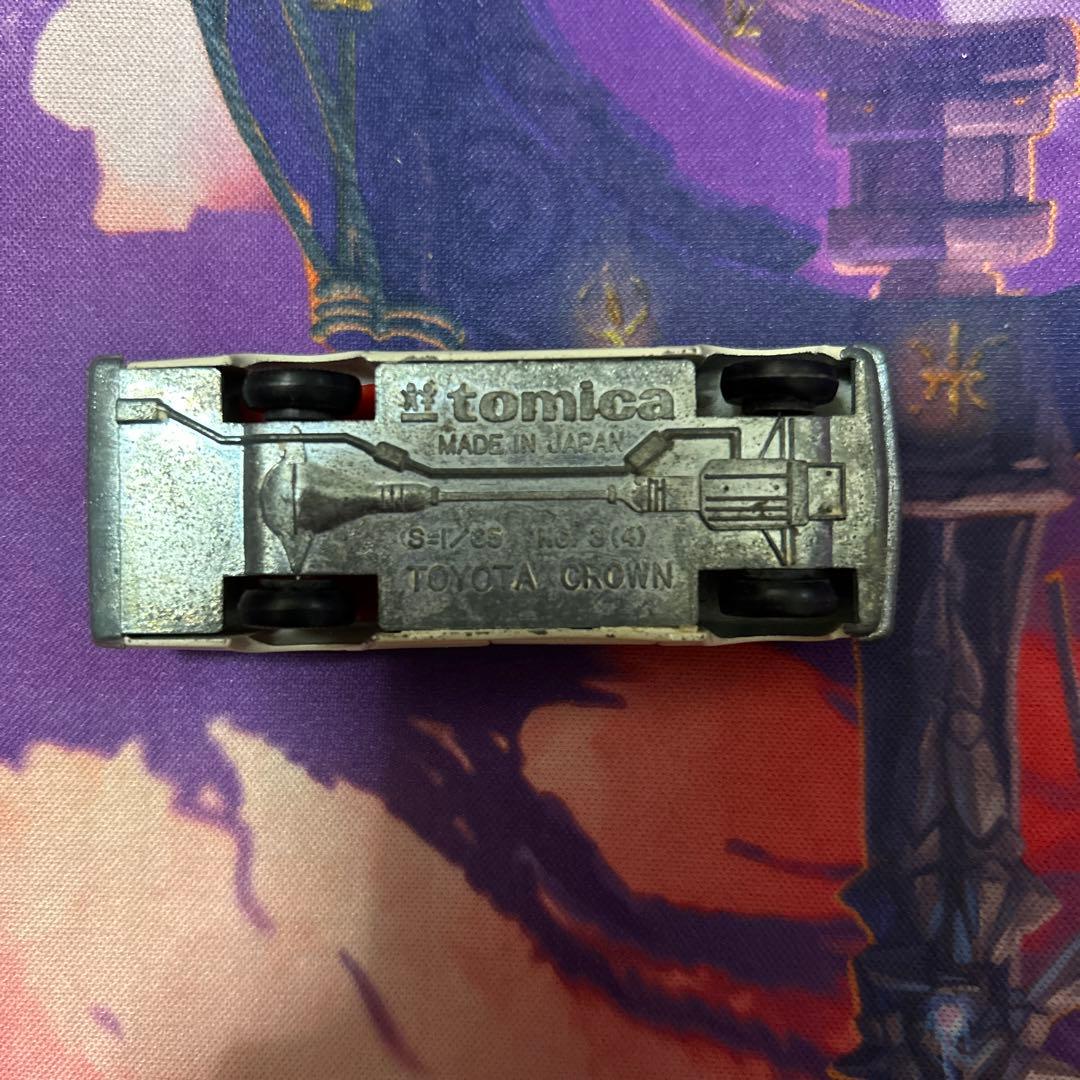 トミカ No.3 クラウンスーパーデラックス 1Aホイール 黒箱 箱付き 日本製