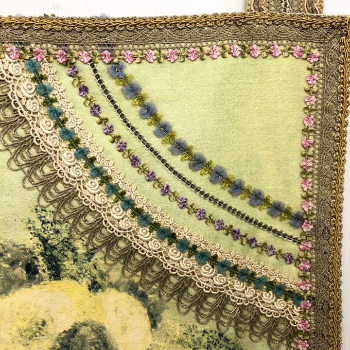 花タペストリー　手染め