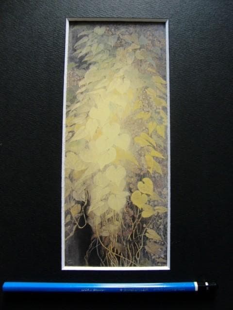 松本 高明 【森の華】 希少画集画、状態良好、新品高級額装付