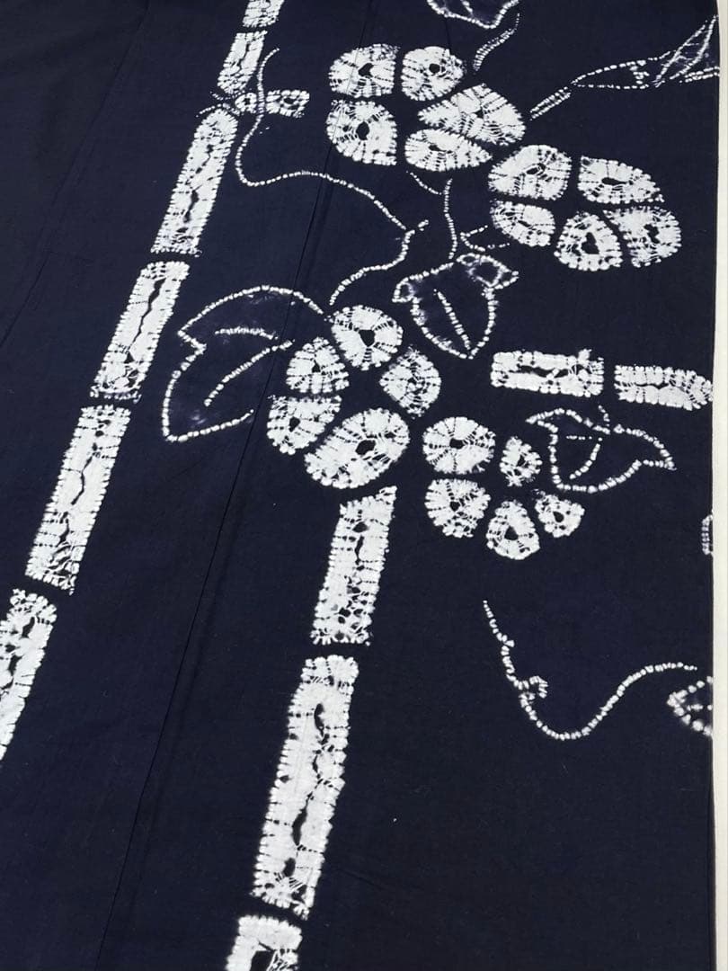 絞り 浴衣 アサガオ 絵羽浴衣 綿 夏物 NY038