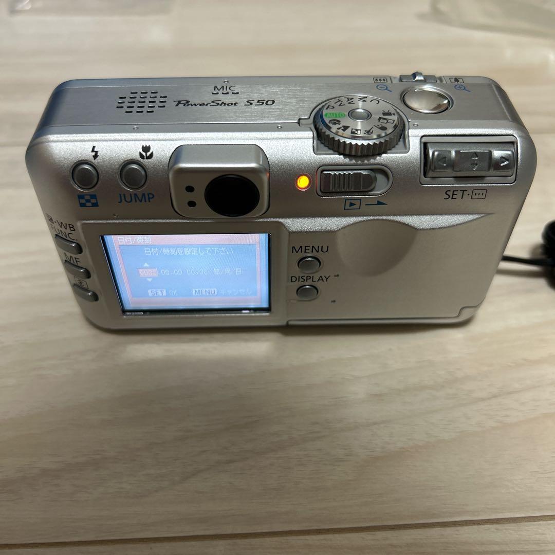 【起動確認済】キヤノン パワーショットS50 セット【ジャンク】中古品