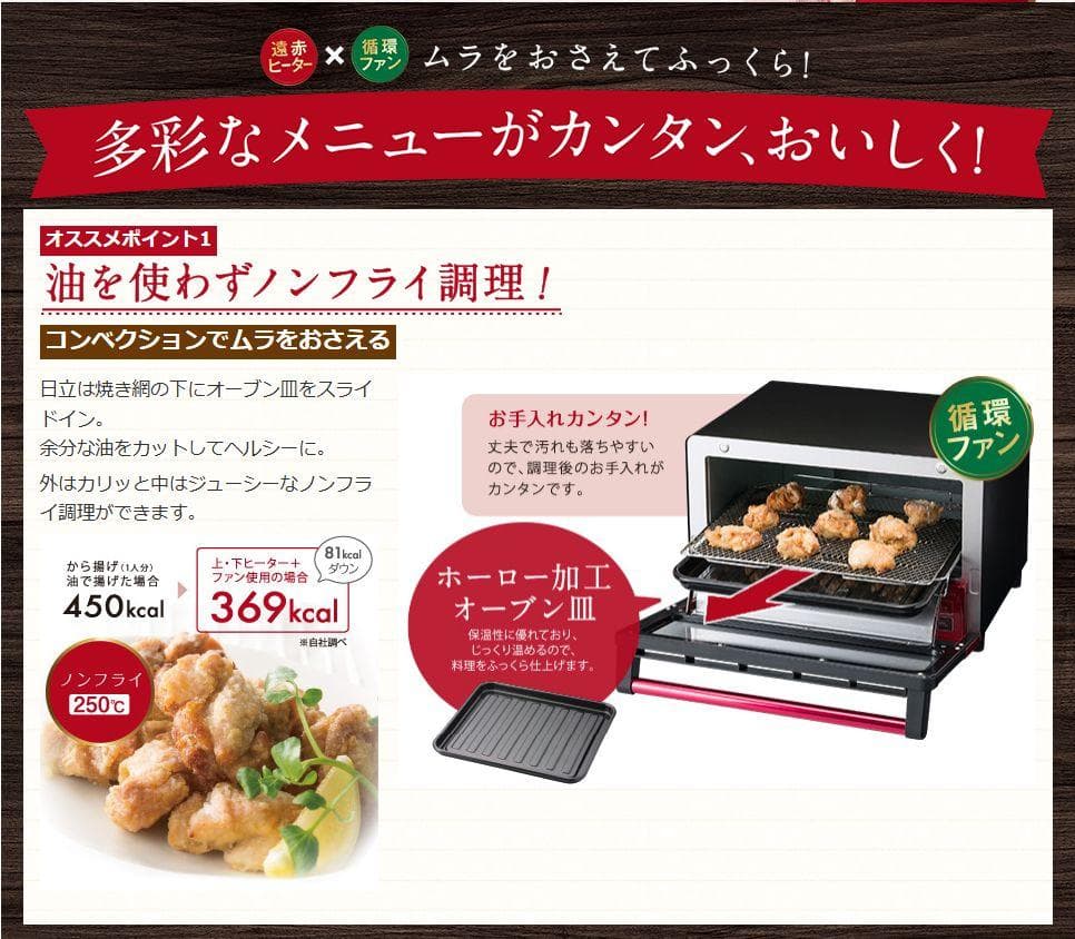 新品　日立コンベクションオーブントースター　HMO-F100