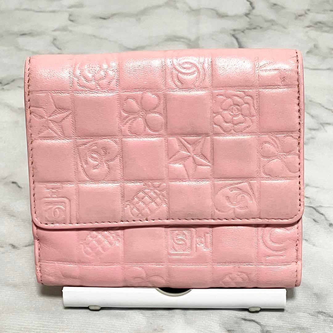 月*様 【良品】CHANEL（シャネル）アイコンシリーズ 二つ折り財布
