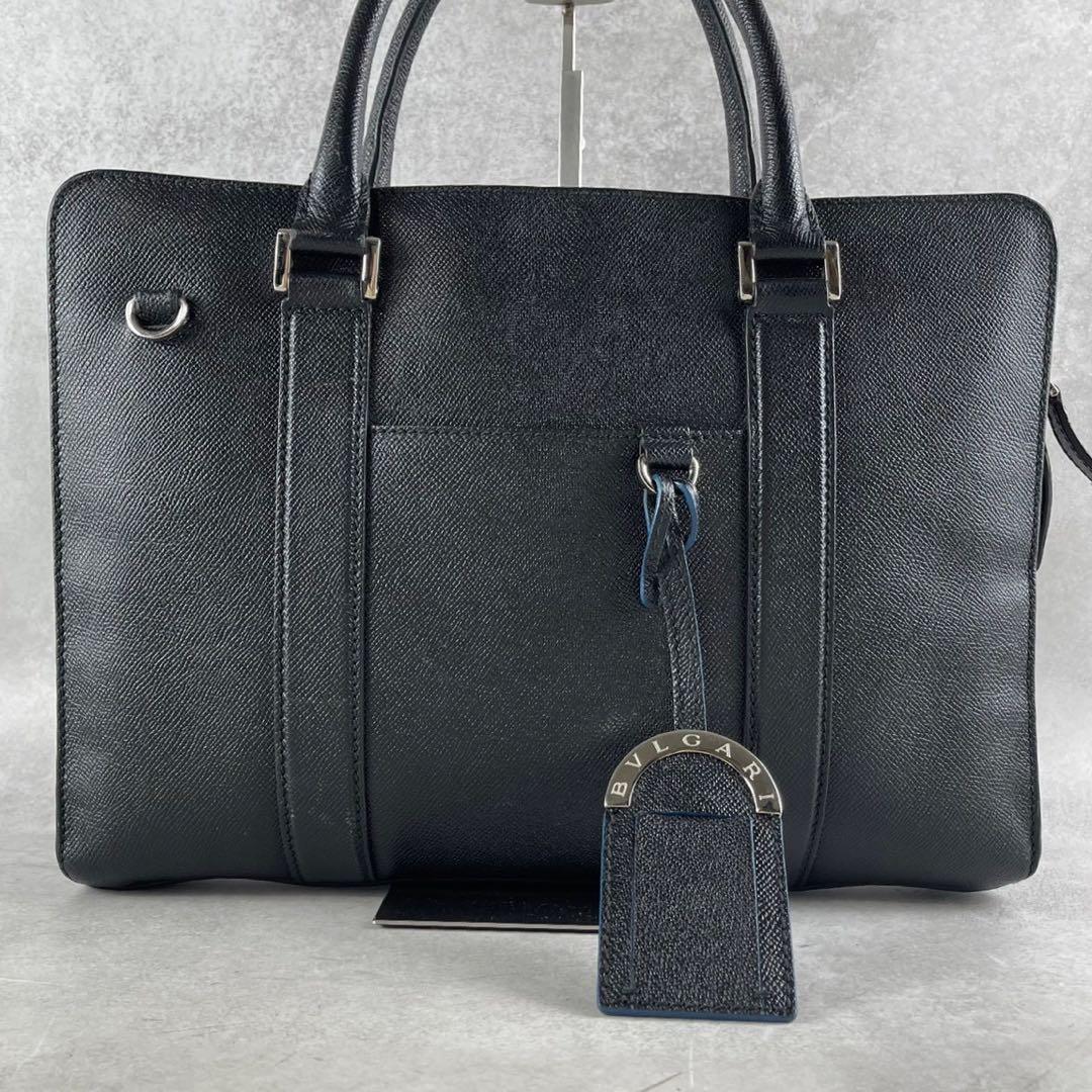 カナ様　BULGARI ブルガリ　ビジネスバッグ　ガンチーニ　サフィアーノ