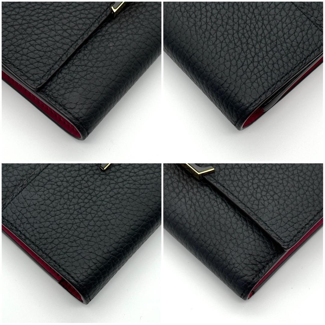 【極美品】ルイヴィトン　トリヨン　ポルトフォイユ　カプシーヌ　コンパクト　黒