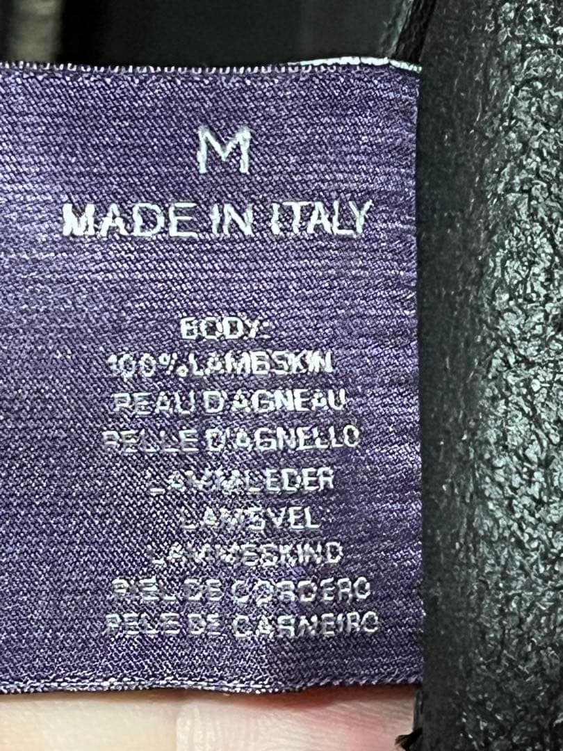 ラルフローレン パープルレーベル レザー ライダースジャケット