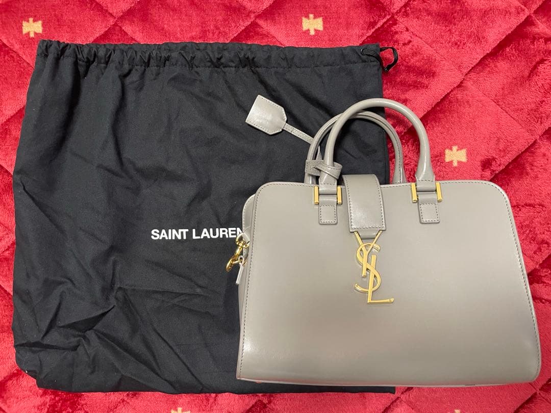 美品　イヴサンローラン　ベイビー　モノグラム　カバス　バッグ　ショルダーバッグ