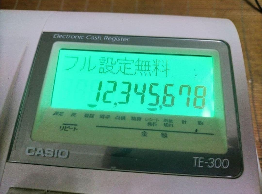 カシオレジスター　TE-300　 設定無料　送料無料人気機種　911788