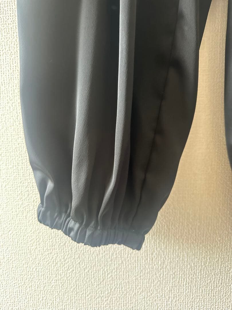 crewre マットサテンカーゴパンツ ブラック サイズ3